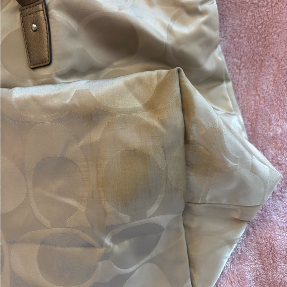 Coach Getaway Signature Nylon Tote + Cosmetic Bag - Picture 6 of 16